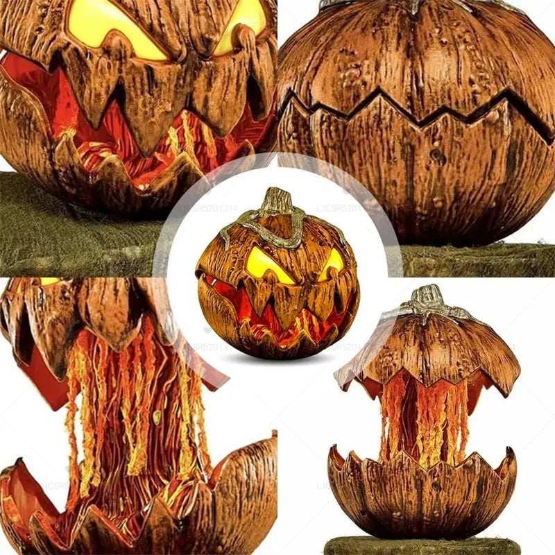 2023 New for Spirit Halloween Gourdo Animatronic,Halloween Rise and Fall Makes a Terrifying Sound Pumpkin Head,Halloween Decor